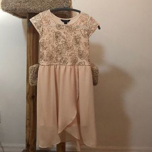 George Girls’ Hi Lo Sequin Mesh US Size L (10-12) Special Party Dress NWOT